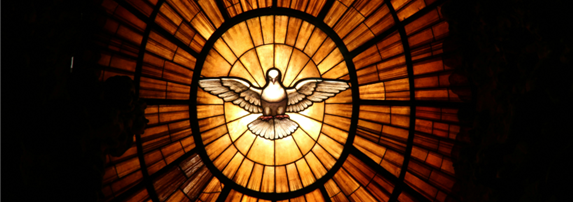 dove in stained glass